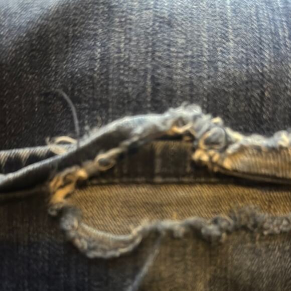 Calvin Klein Jeans Men's Distressed worn dark Blue size 36W X 34L - Picture 4 of 4